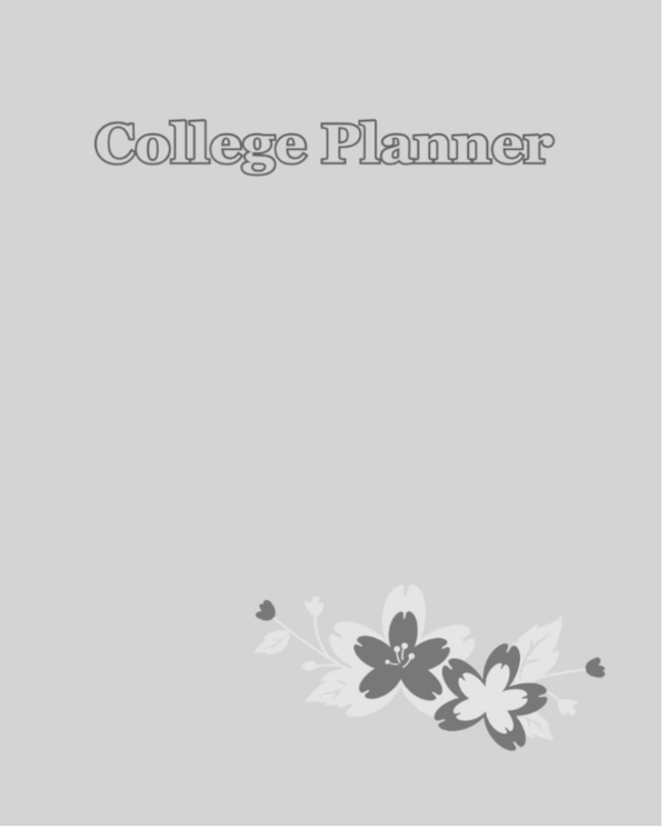 College Planner (8.5"x11")